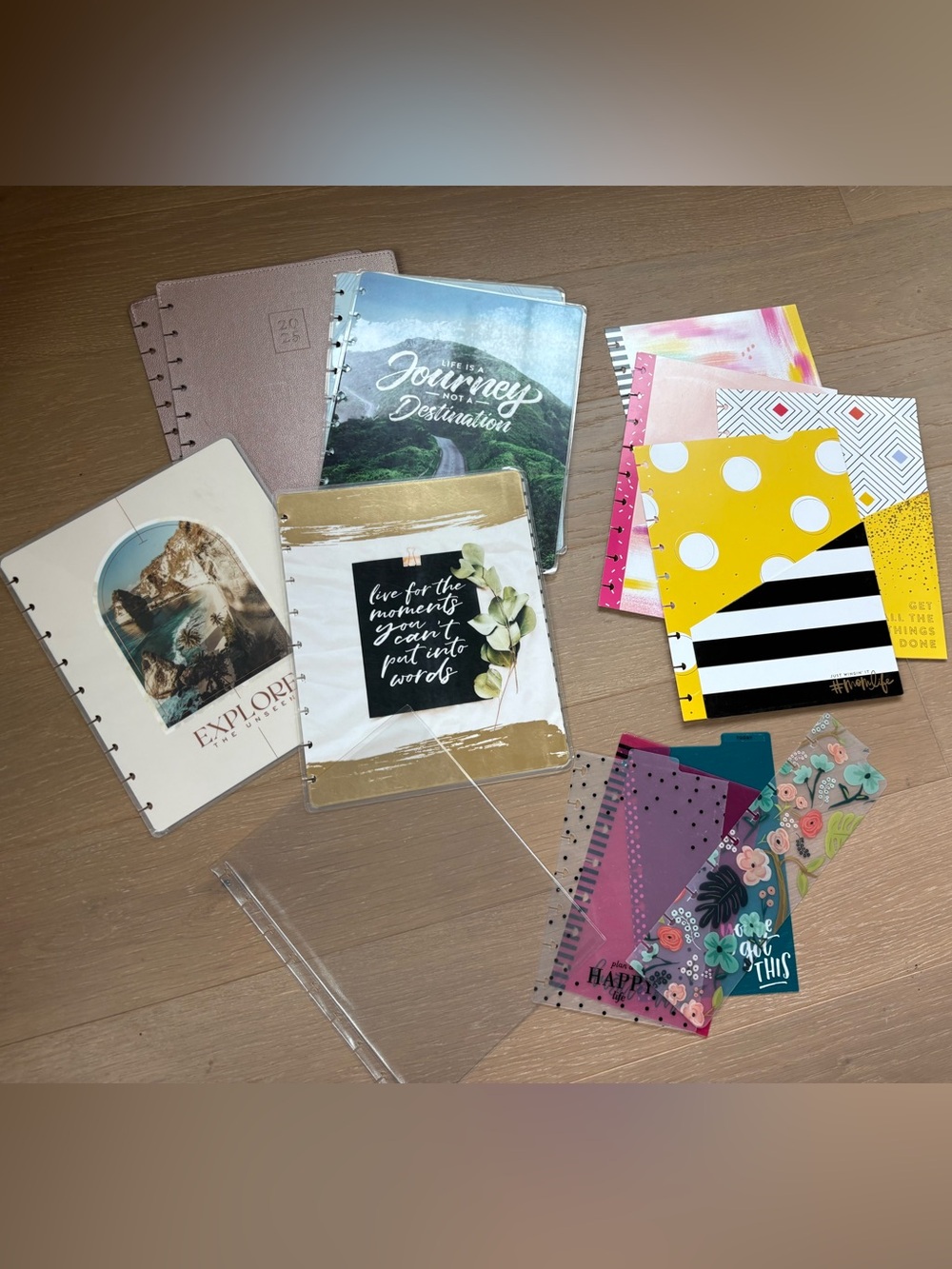 Happy Planner Classic Covers Dividers Work + Life Accessories Lot